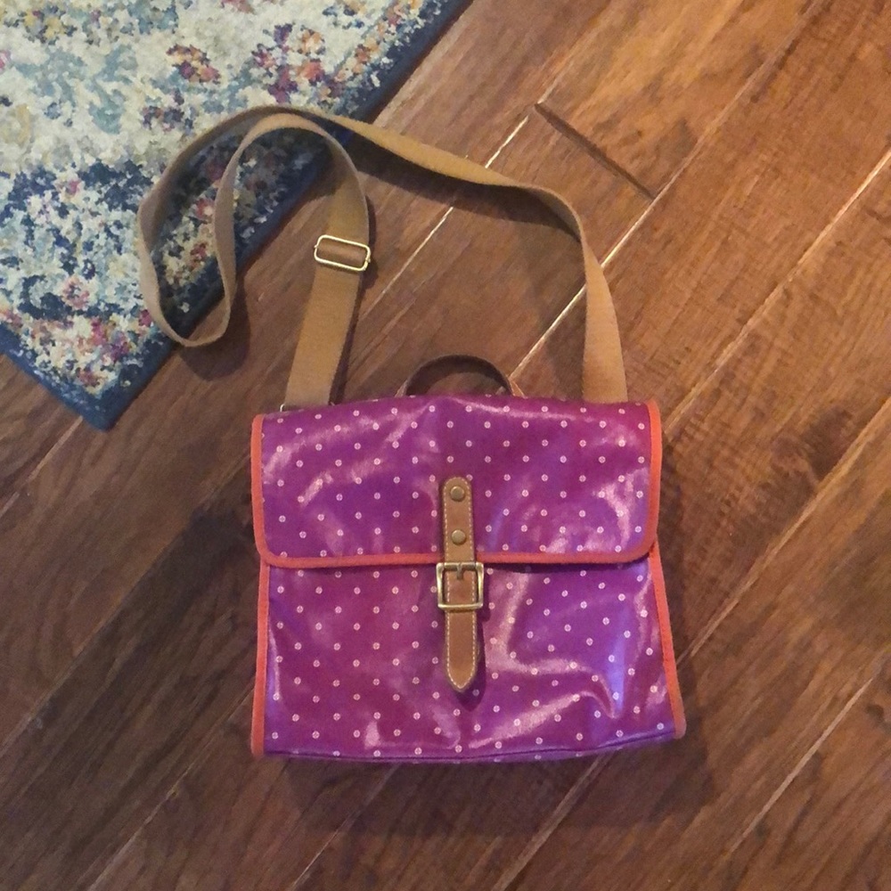 Fossil Canvas Crossbody Bag
